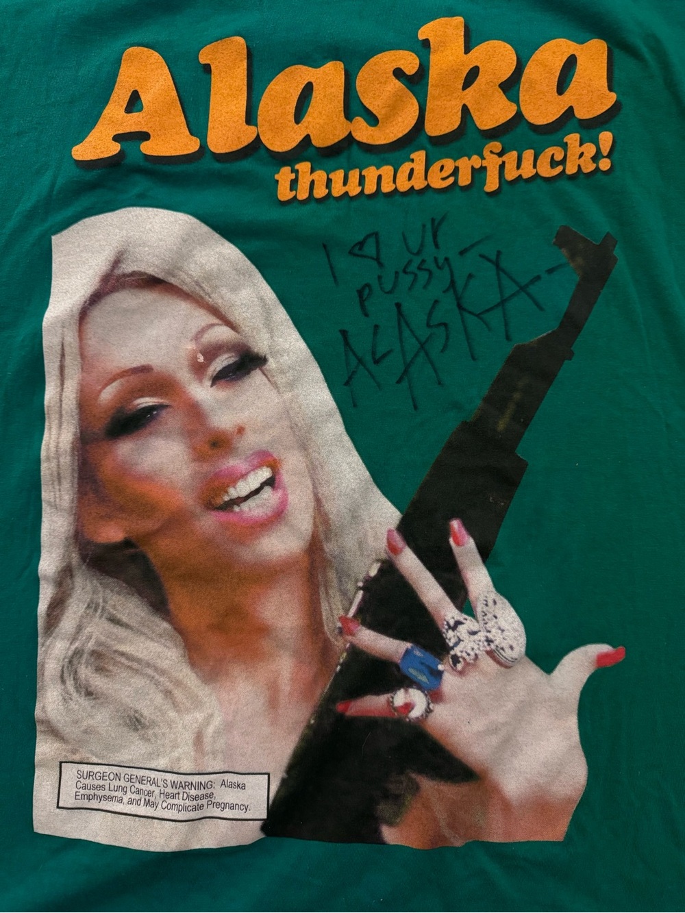 Signed Alaska Drag Queen American Apparel Shirt Size 2XL - Picture 2 of 8